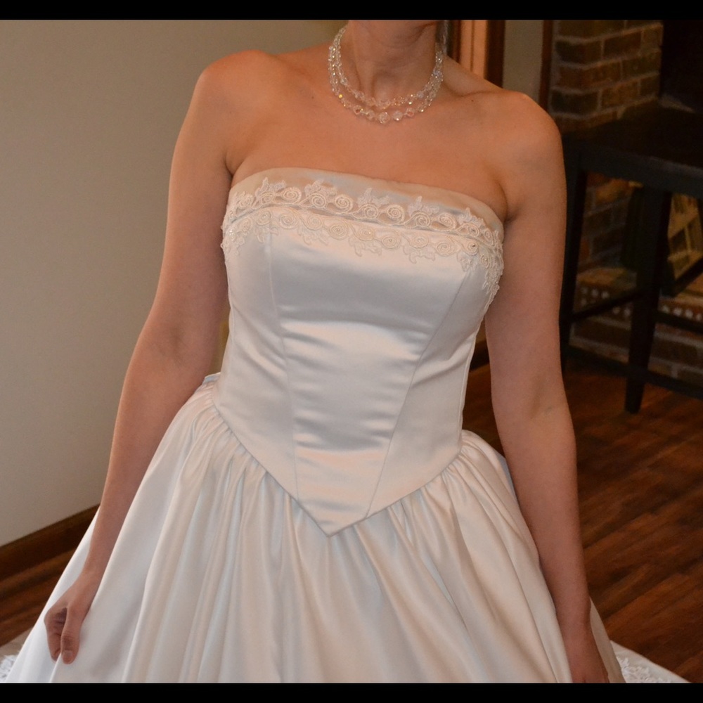 💋Sexy corset princesses cut wedding dress 👰